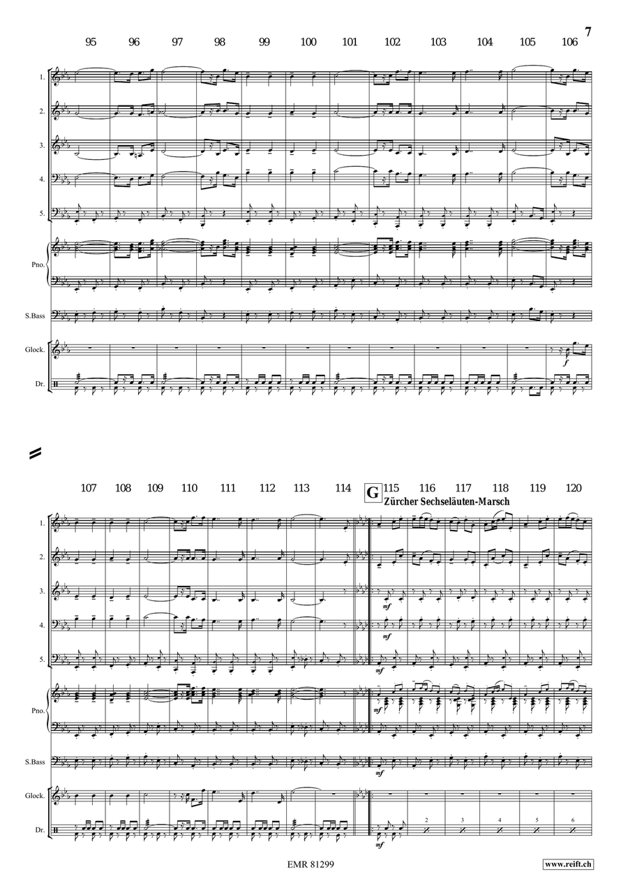 Marching Switzerland Marching Switzerland Score scores gallery preview page 8