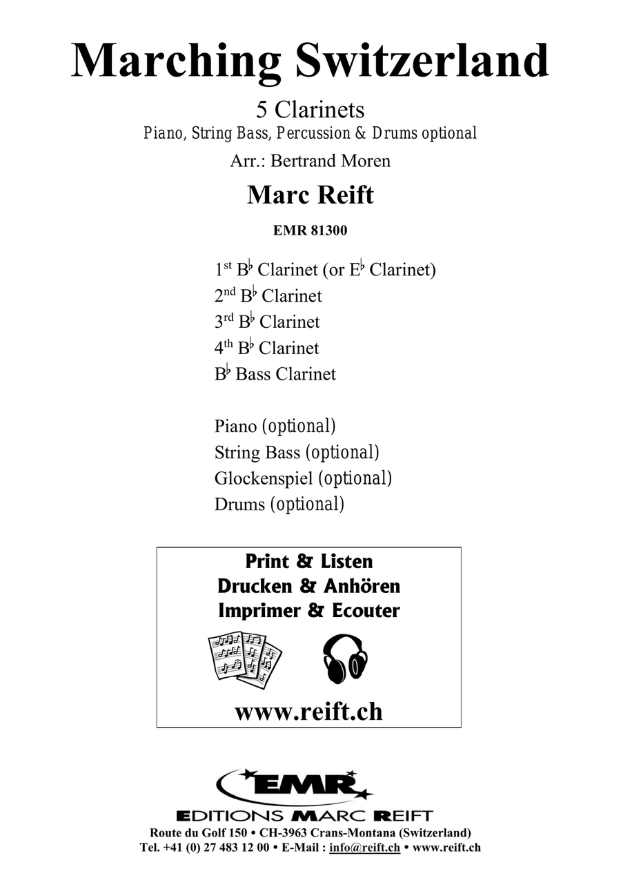 Marching Switzerland Marching Switzerland Clarinet Quintet scores gallery preview page 2