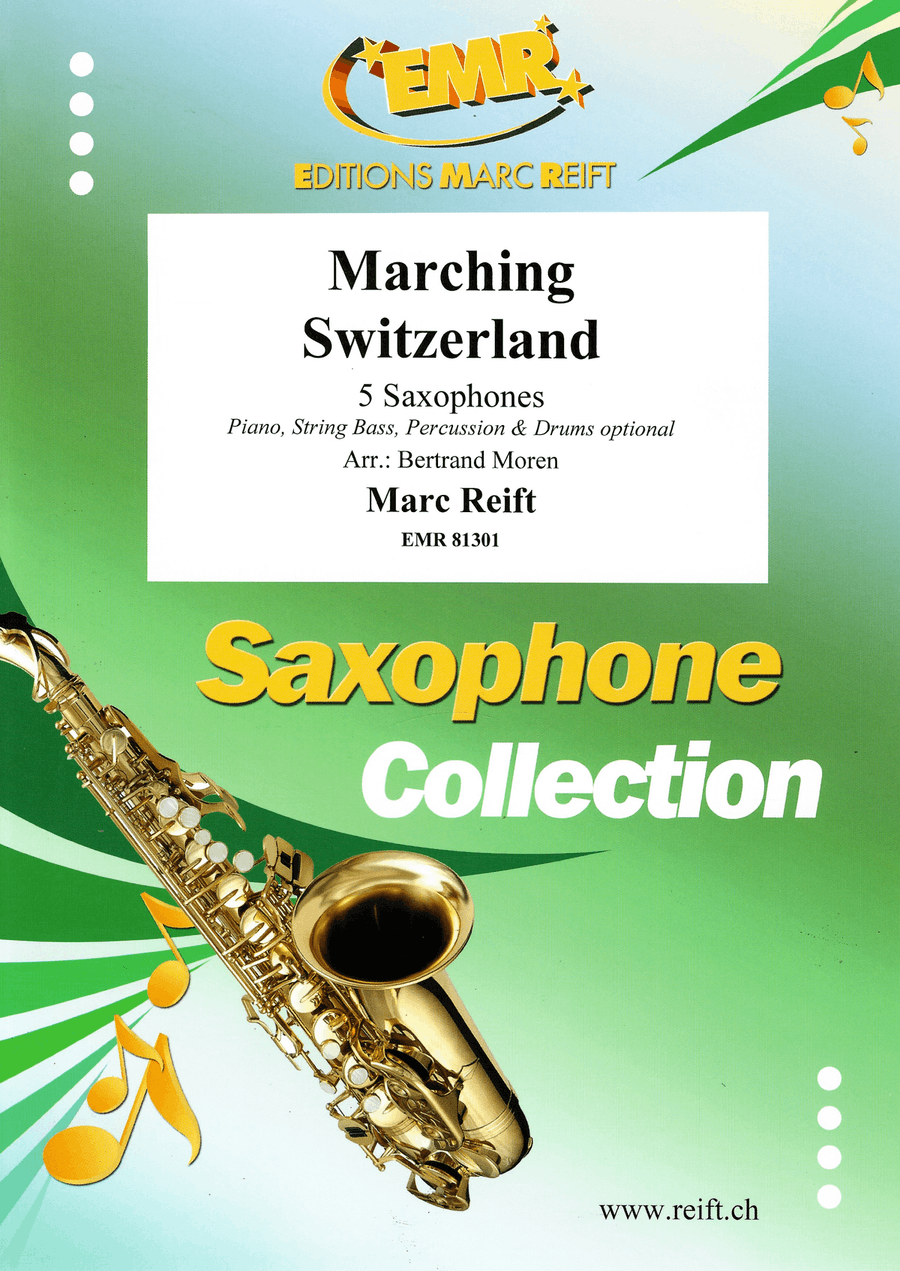 Marching Switzerland Marching Switzerland Saxophone Quintet scores gallery preview page 1