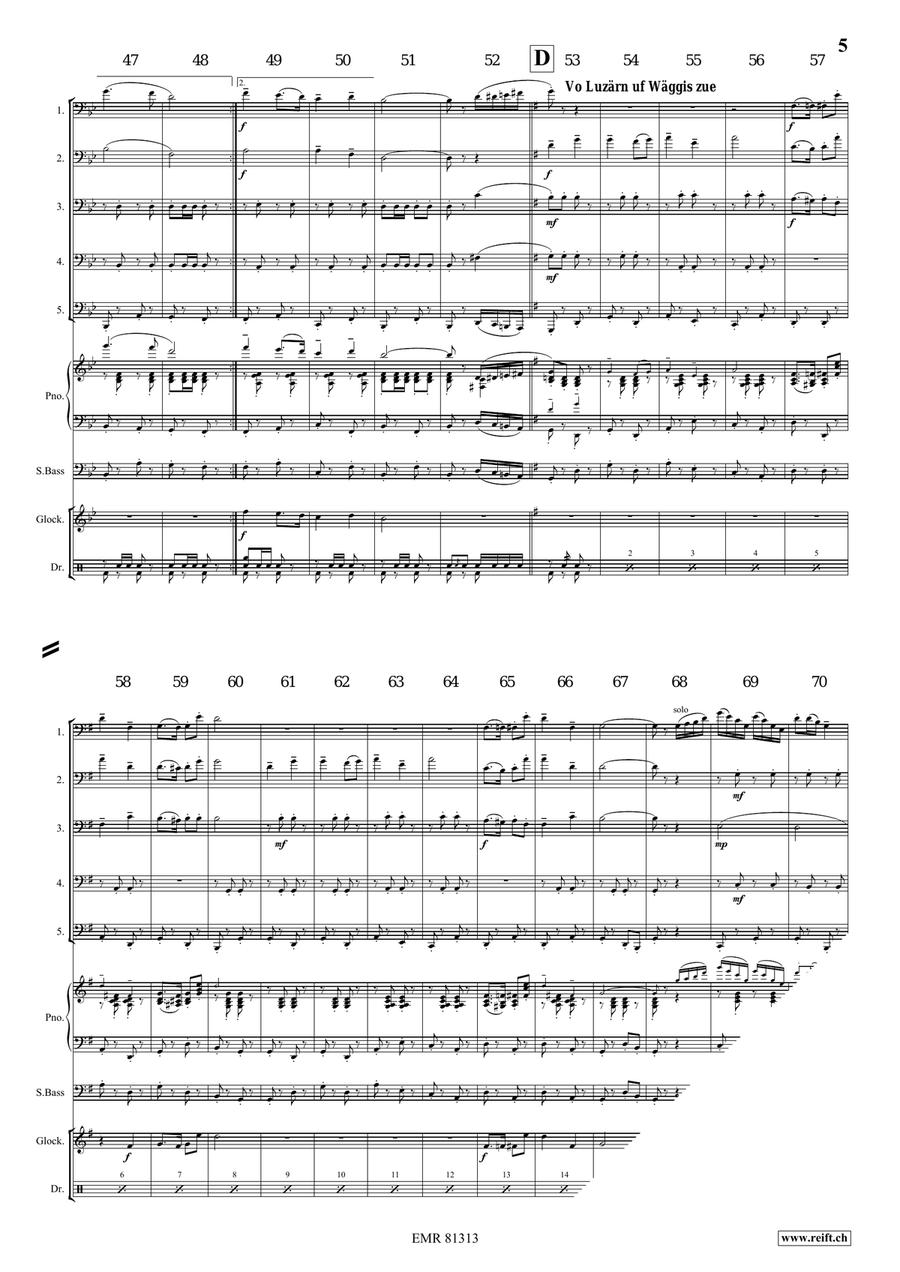 Marching Switzerland Marching Switzerland Tuba scores gallery preview page 6