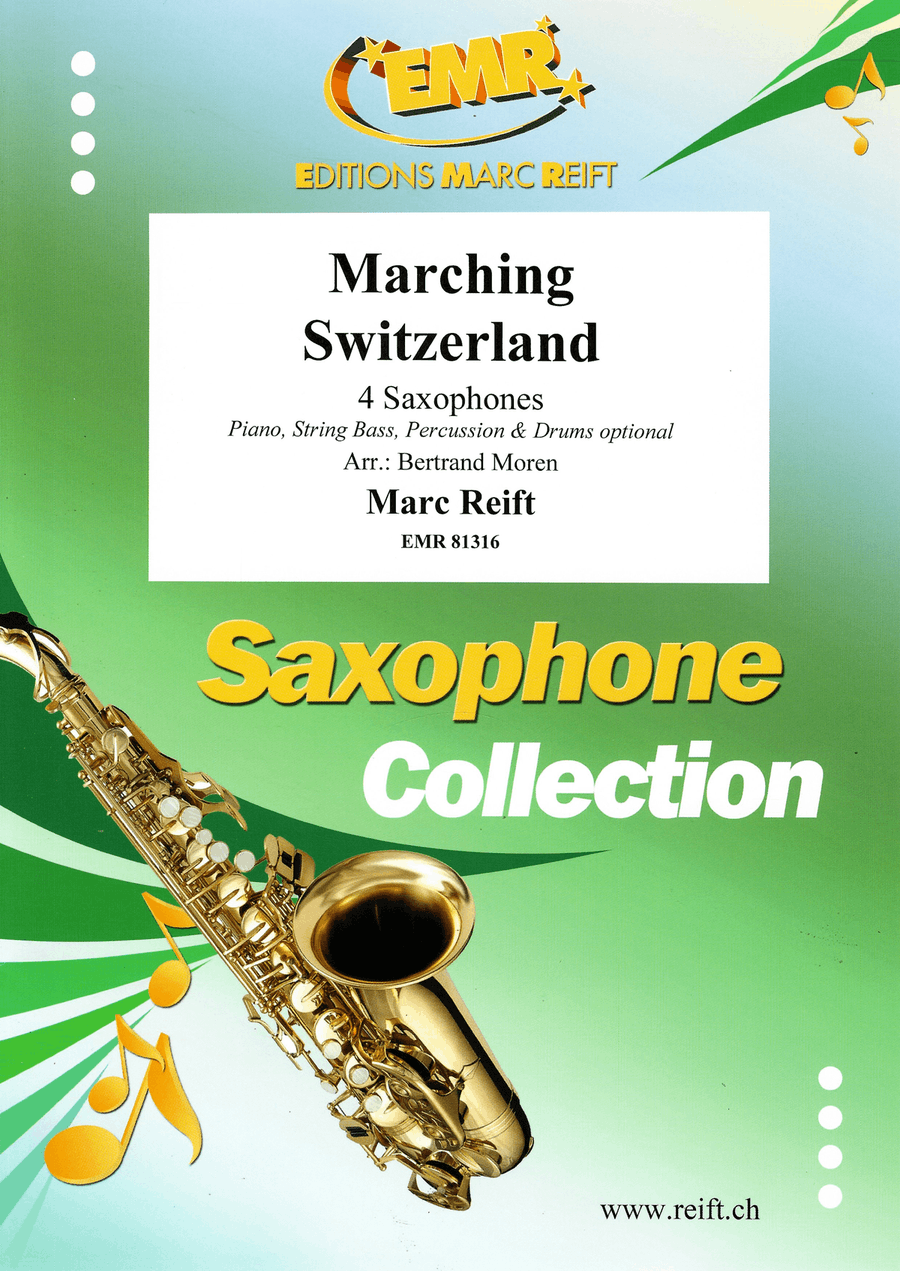 Marching Switzerland Marching Switzerland Saxophone Quartet scores gallery preview page 1