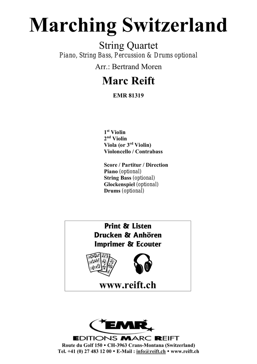 Marching Switzerland Marching Switzerland String Quartet scores gallery preview page 2