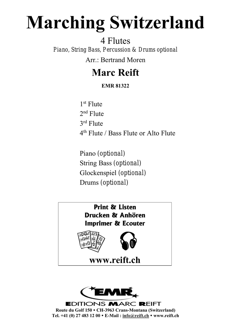 Marching Switzerland Marching Switzerland Flute Quartet scores gallery preview page 2