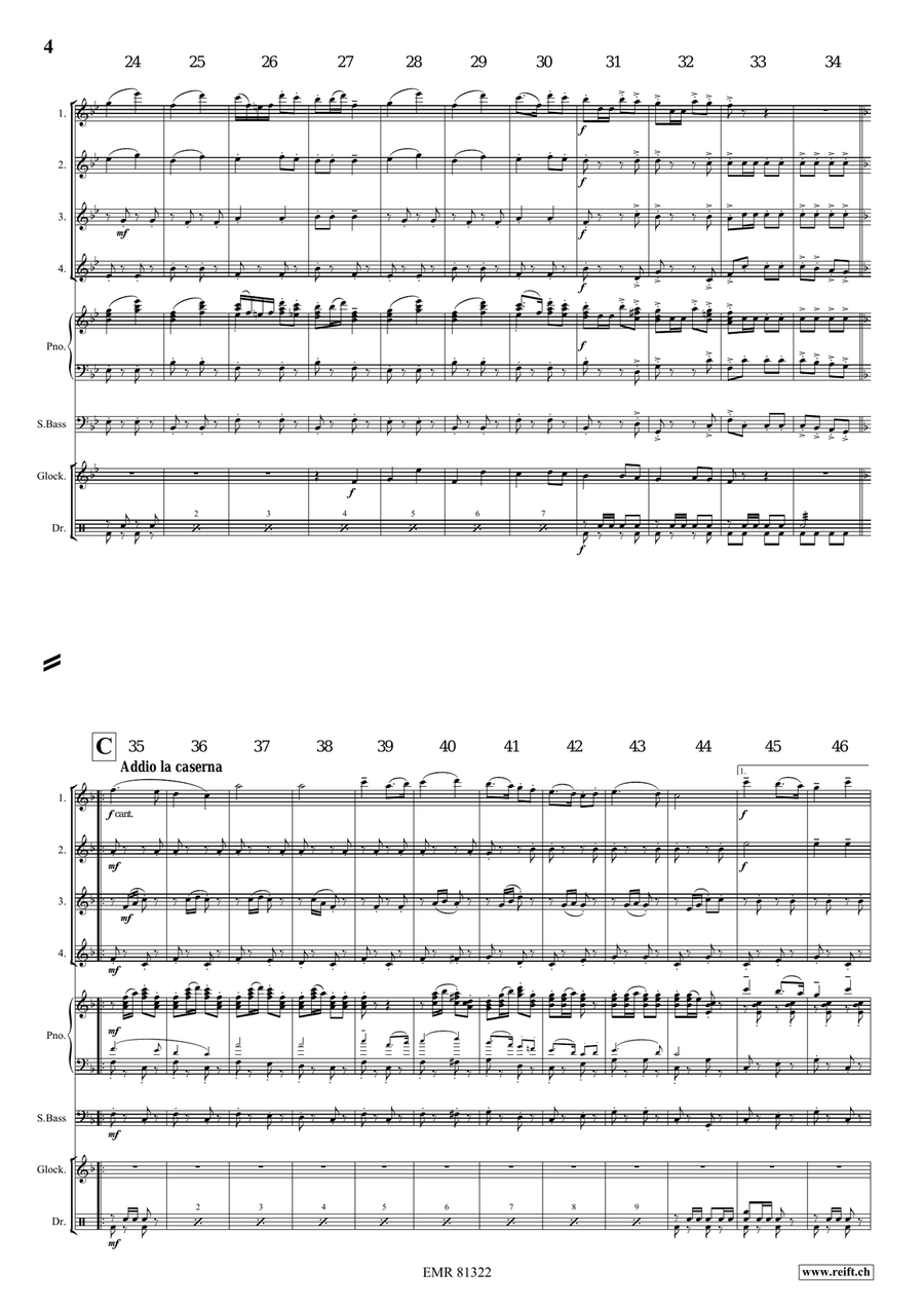 Marching Switzerland Marching Switzerland Flute Quartet scores gallery preview page 5