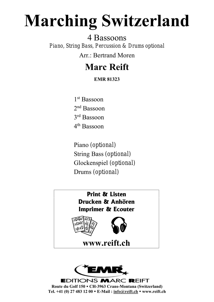 Marching Switzerland Marching Switzerland Bassoon Quartet scores gallery preview page 2
