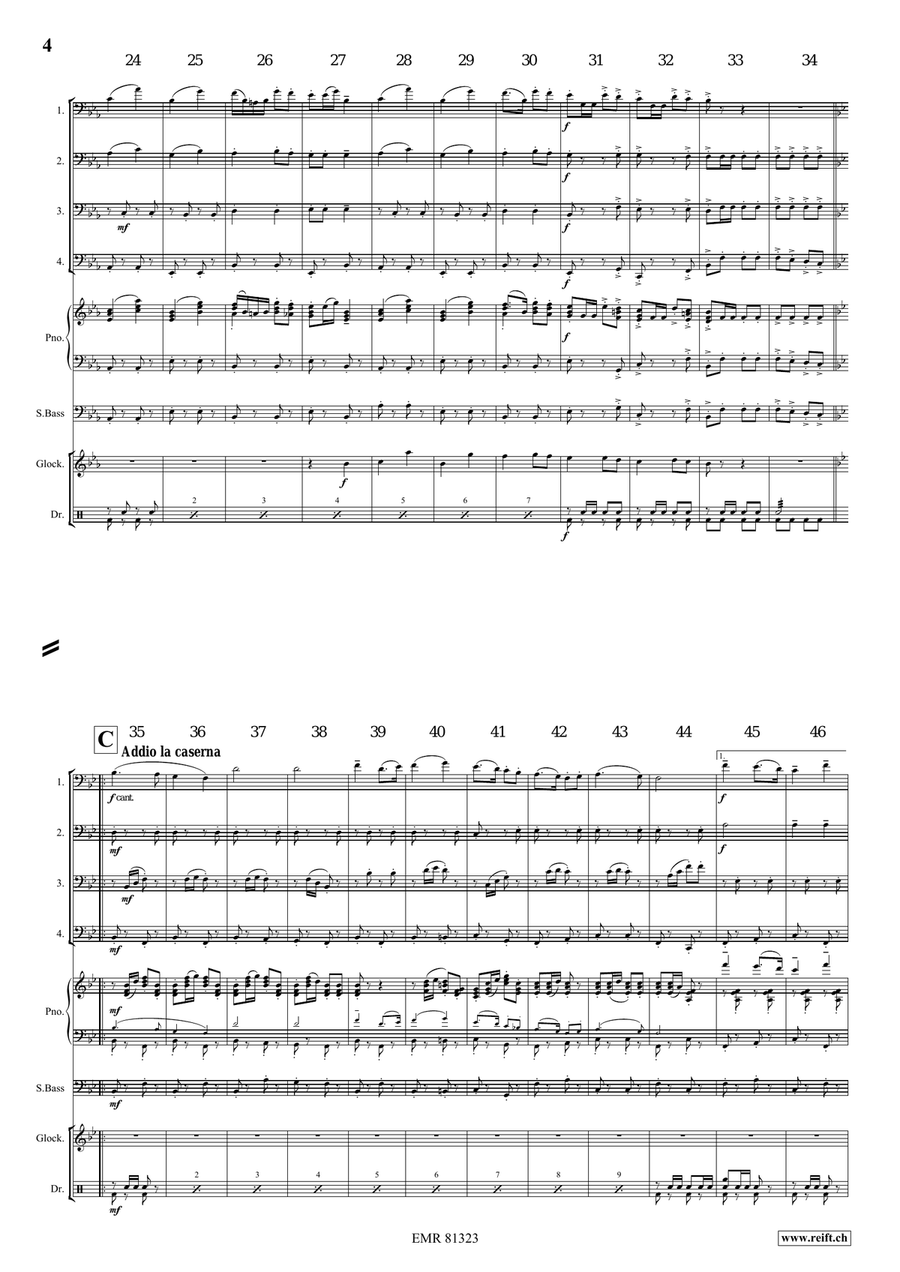 Marching Switzerland Marching Switzerland Bassoon Quartet scores gallery preview page 5
