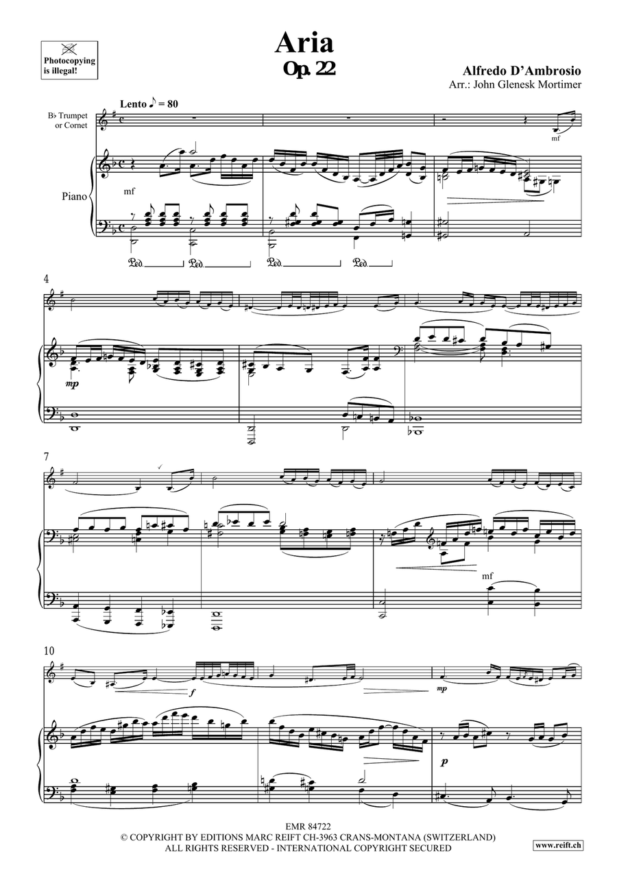 Aria Aria Cornet scores gallery preview page 3