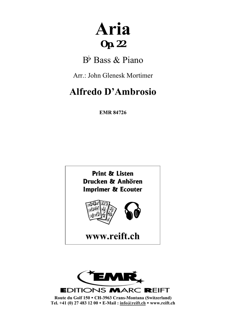 Aria Aria Voice Solo scores gallery preview page 2