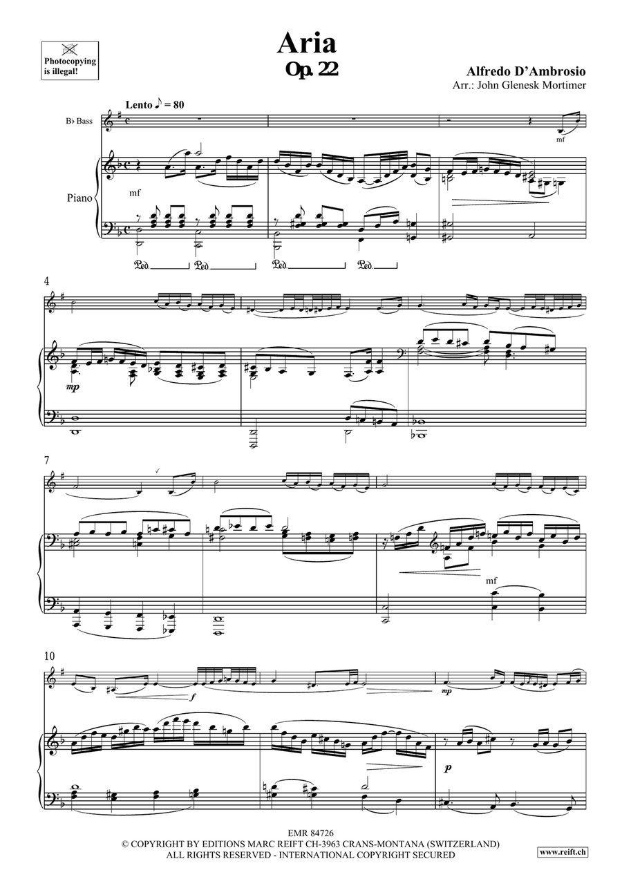 Aria Aria Voice Solo scores gallery preview page 3