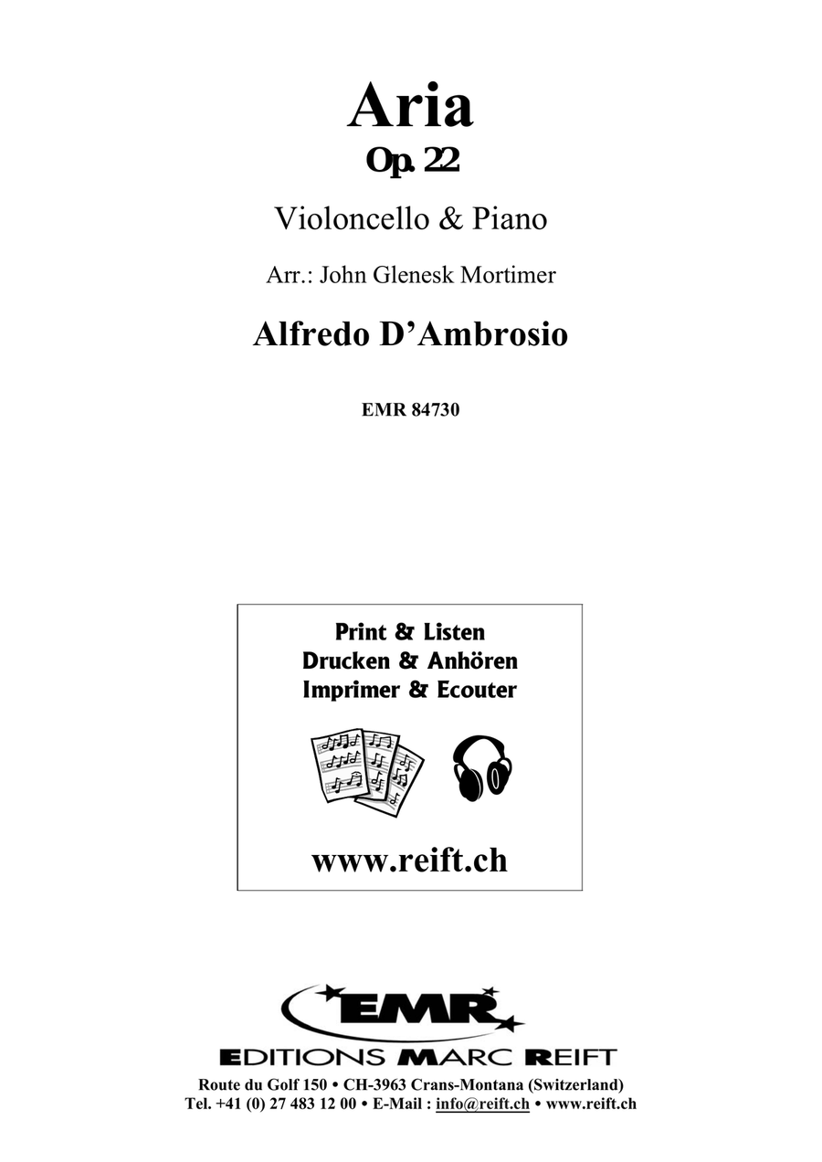 Aria Aria Piano Accompaniment scores gallery preview page 2