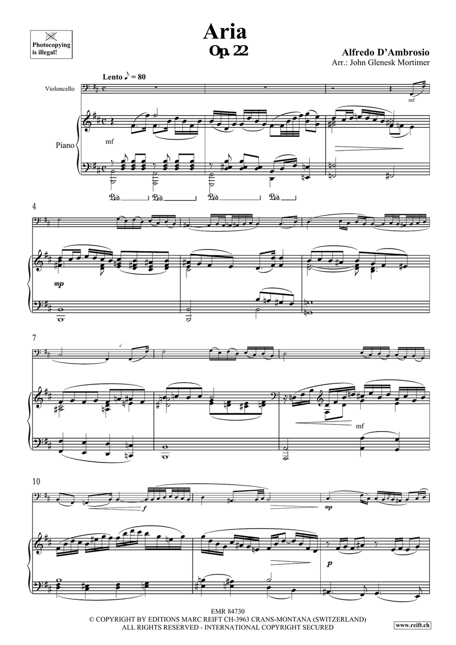 Aria Aria Piano Accompaniment scores gallery preview page 3
