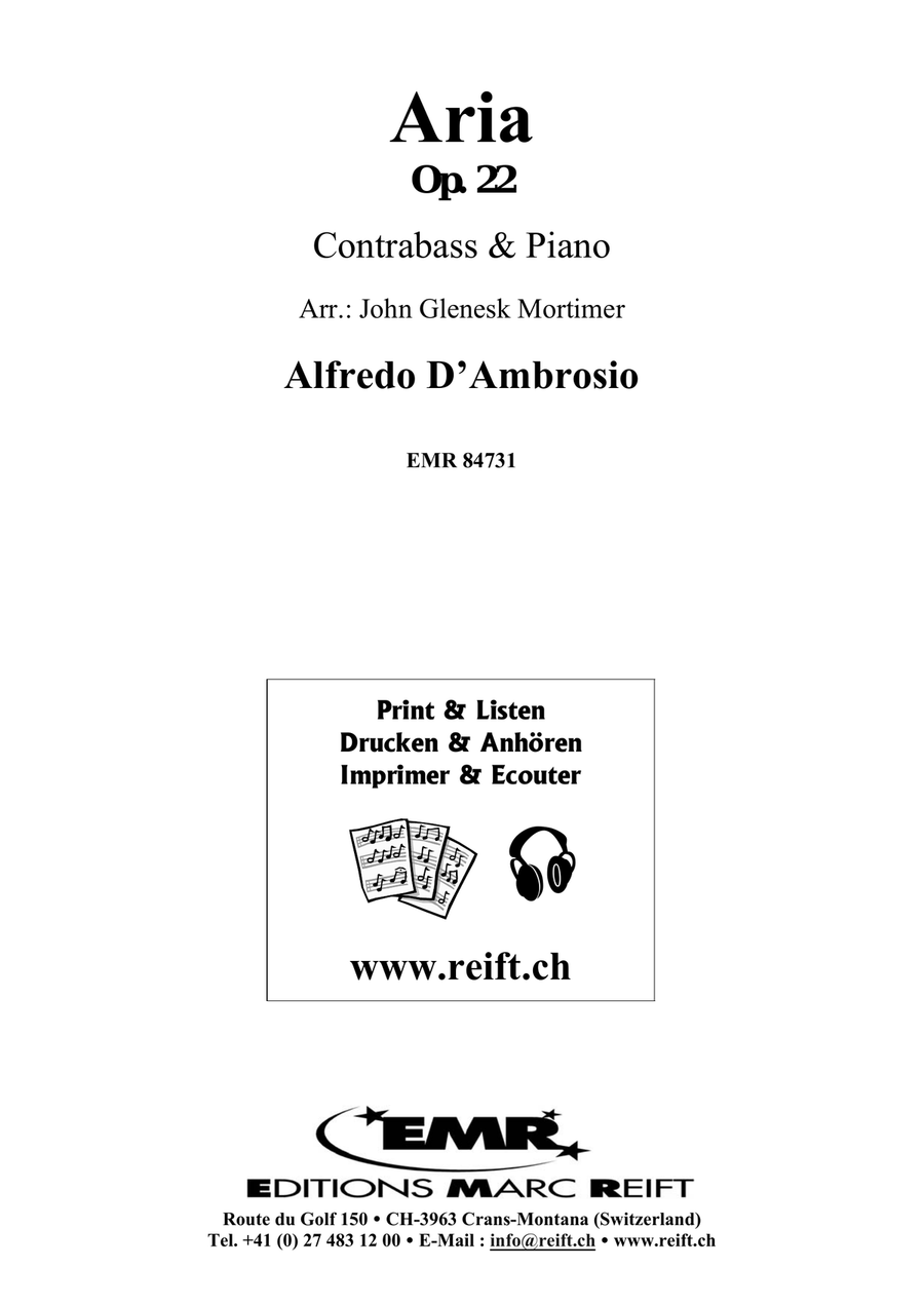Aria Aria Double Bass scores gallery preview page 2