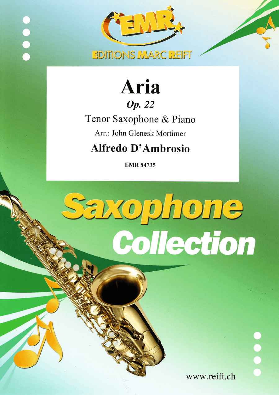 Aria Aria Tenor Saxophone scores gallery preview page 1