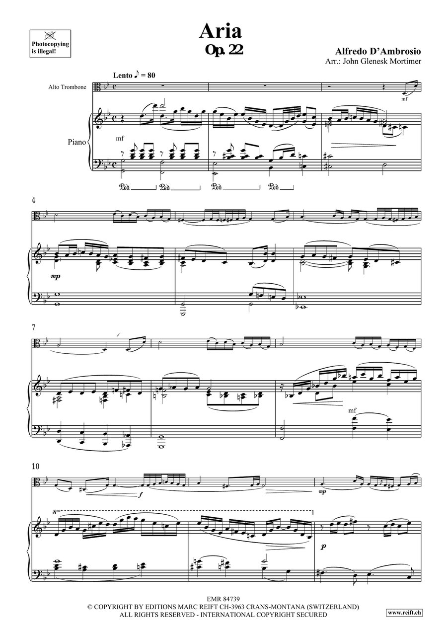 Aria Aria Piano Accompaniment scores gallery preview page 3