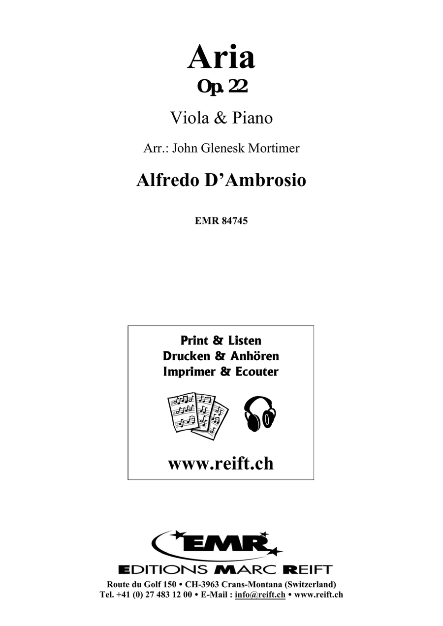 Aria Aria Piano Accompaniment scores gallery preview page 2