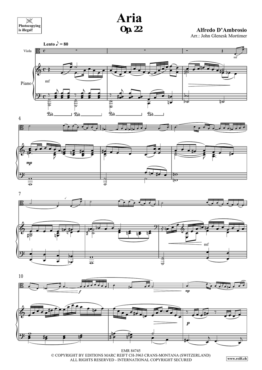 Aria Aria Piano Accompaniment scores gallery preview page 3