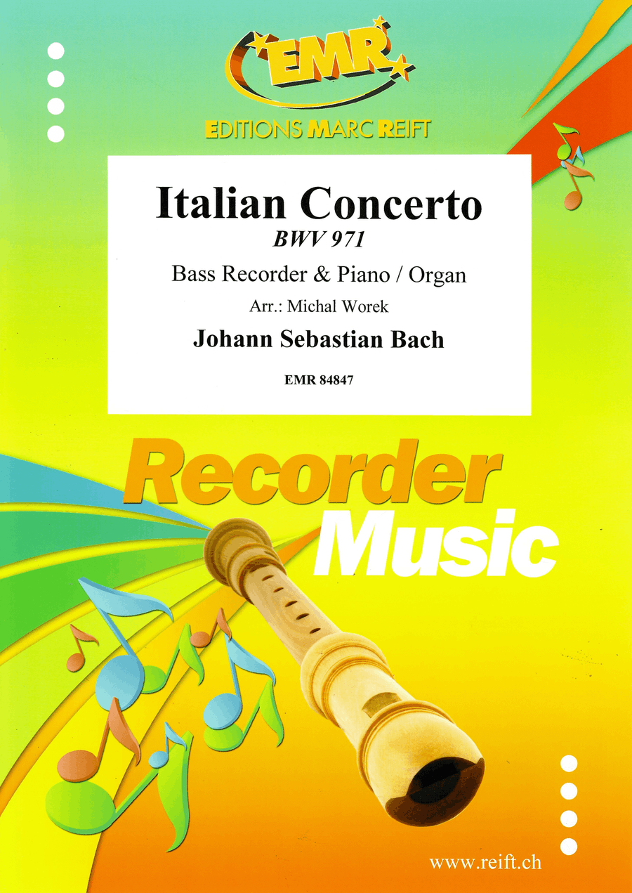 Italian Concerto Italian Concerto Bass Recorder scores gallery preview page 1