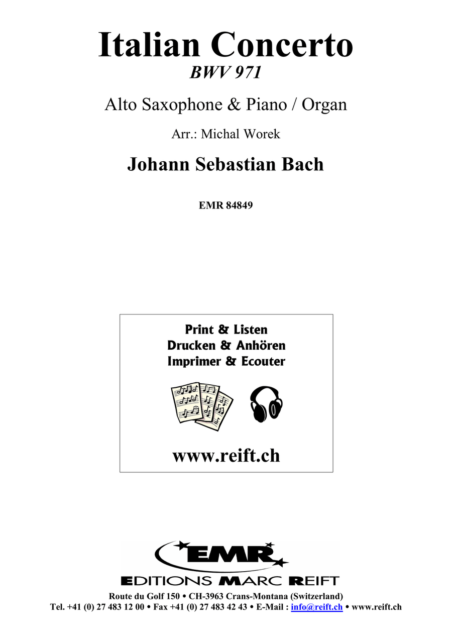 Italian Concerto Italian Concerto Alto Saxophone scores gallery preview page 2