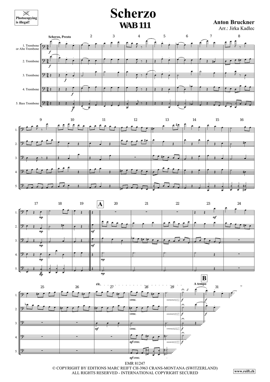 Scherzo Scherzo Trombone scores gallery preview page 3
