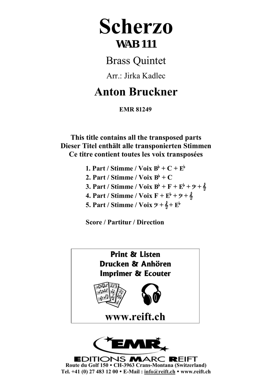 Scherzo Scherzo Brass Quintet scores gallery preview page 2