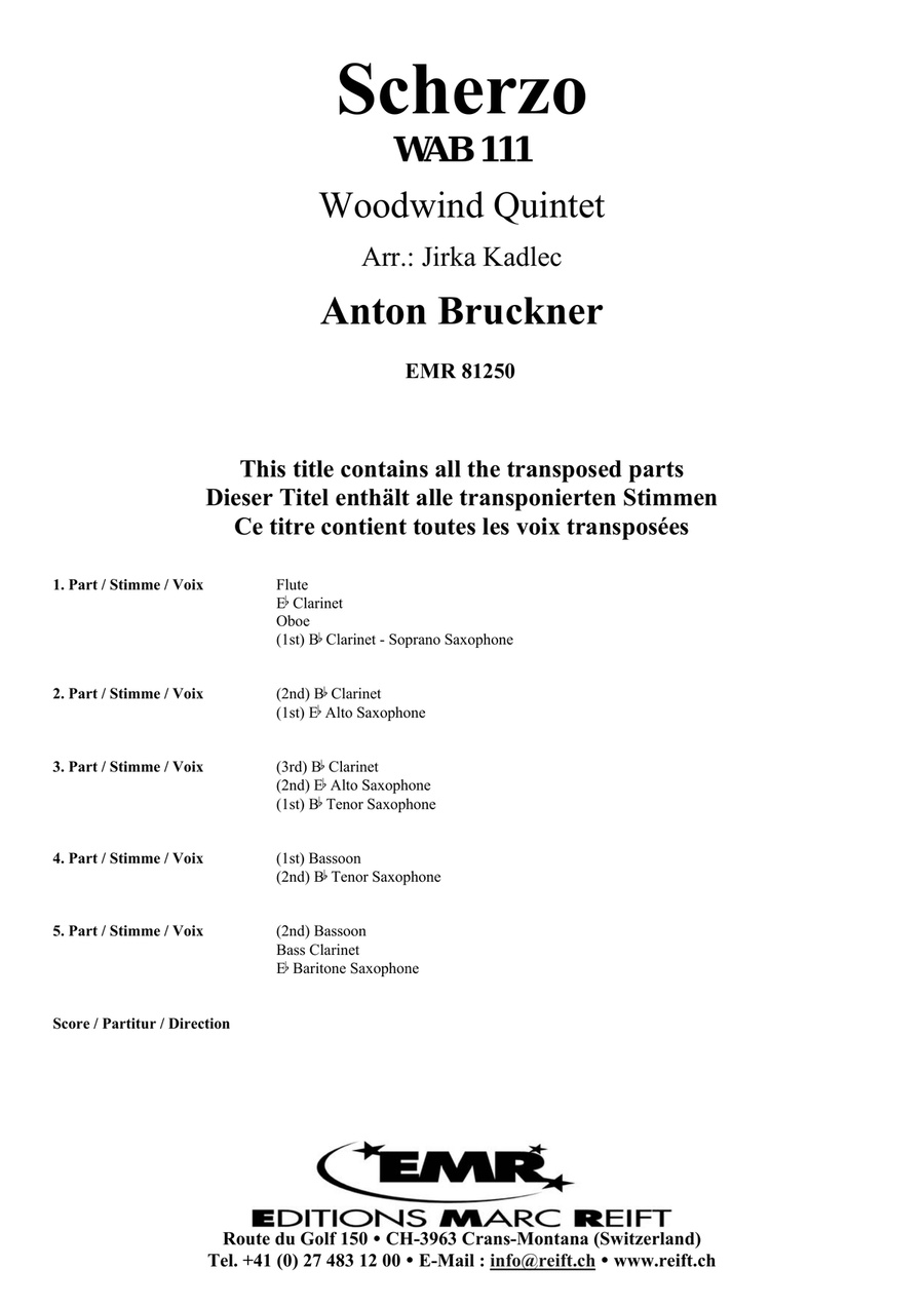 Scherzo Scherzo Woodwind Quintet scores gallery preview page 2