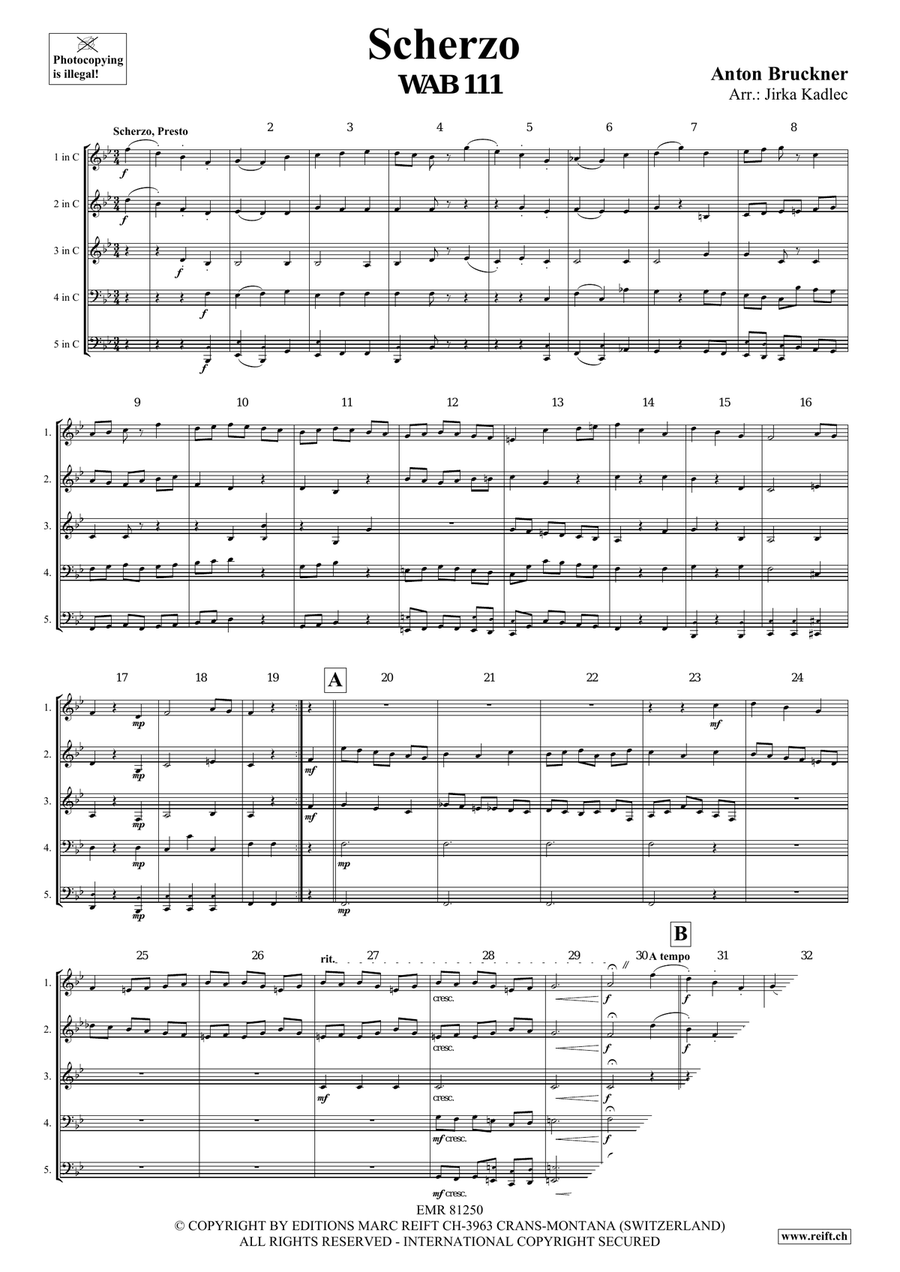 Scherzo Scherzo Woodwind Quintet scores gallery preview page 3