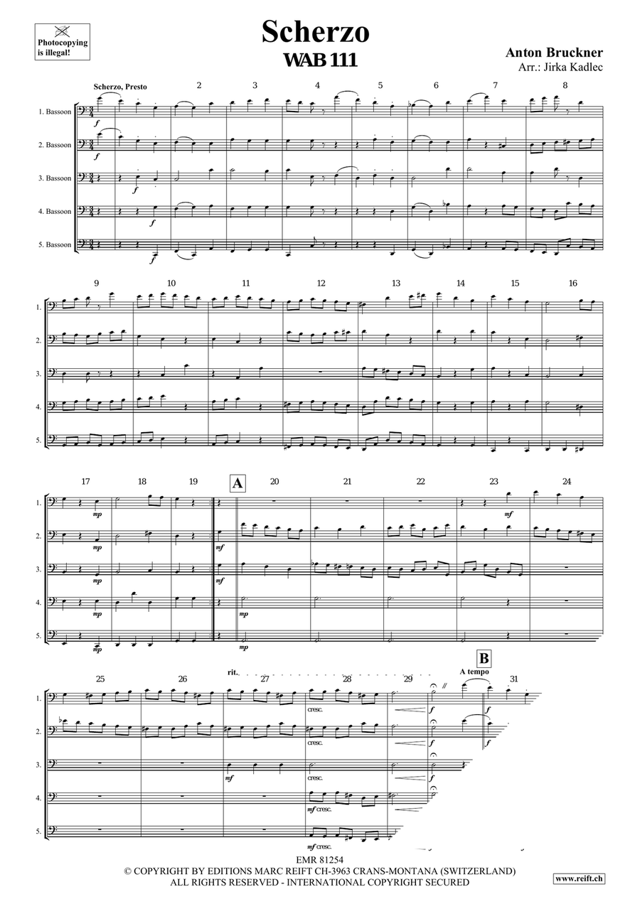 Scherzo Scherzo Bassoon scores gallery preview page 3
