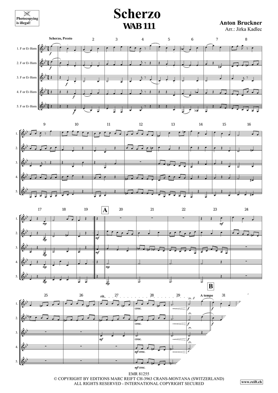 Scherzo Scherzo Horn scores gallery preview page 3