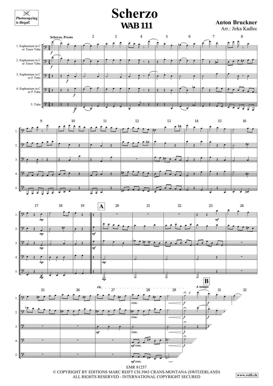 Scherzo Scherzo Tuba scores gallery preview page 3