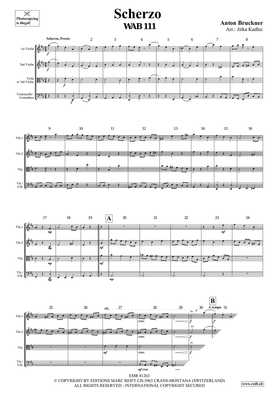 Scherzo Scherzo String Quartet scores gallery preview page 3