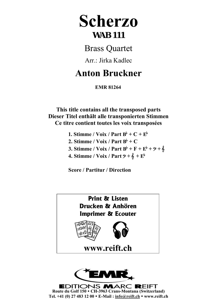Scherzo Scherzo Brass Quartet scores gallery preview page 2