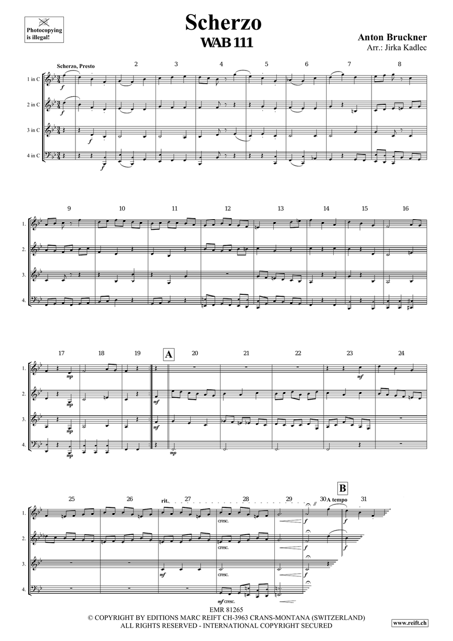 Scherzo Scherzo Woodwind Quartet scores gallery preview page 3