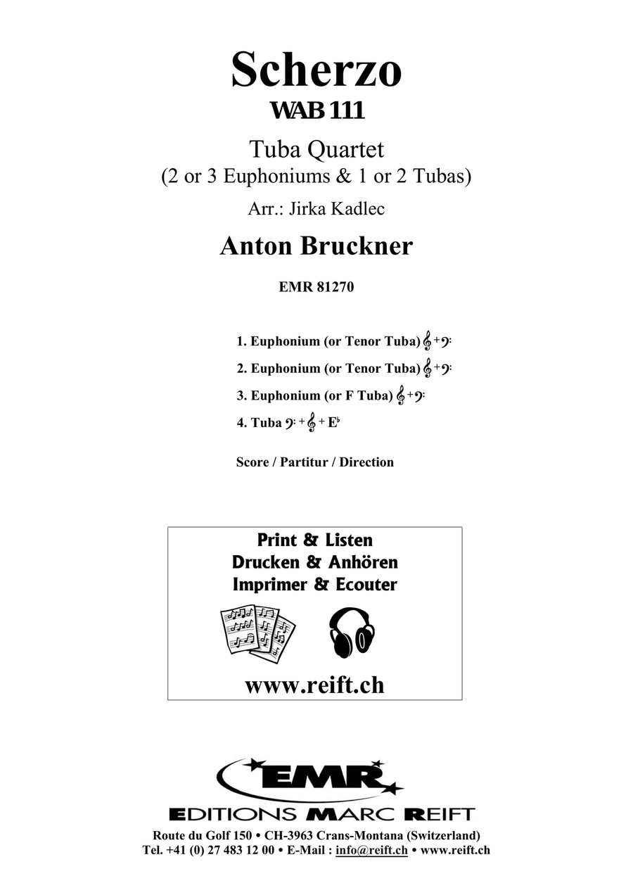 Scherzo Scherzo Tuba Quartet scores gallery preview page 2