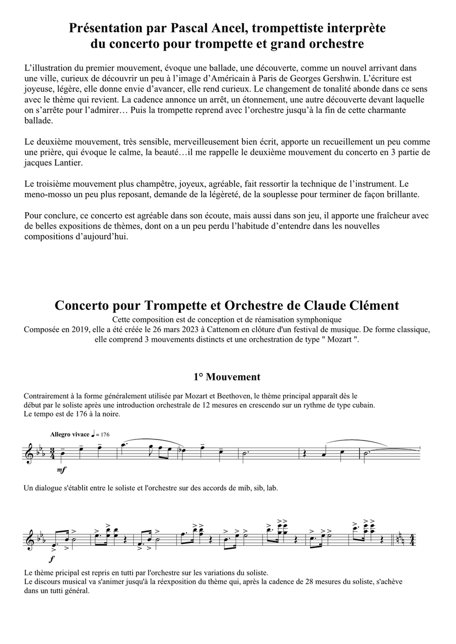 Concerto for Trumpet Concerto for Trumpet Orchestra scores gallery preview page 4