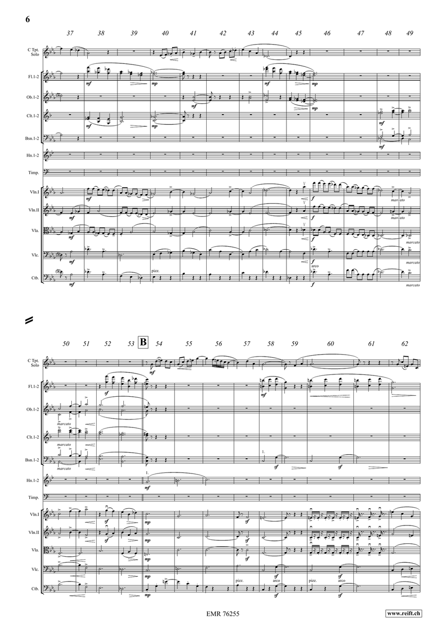 Concerto for Trumpet Concerto for Trumpet Orchestra scores gallery preview page 9
