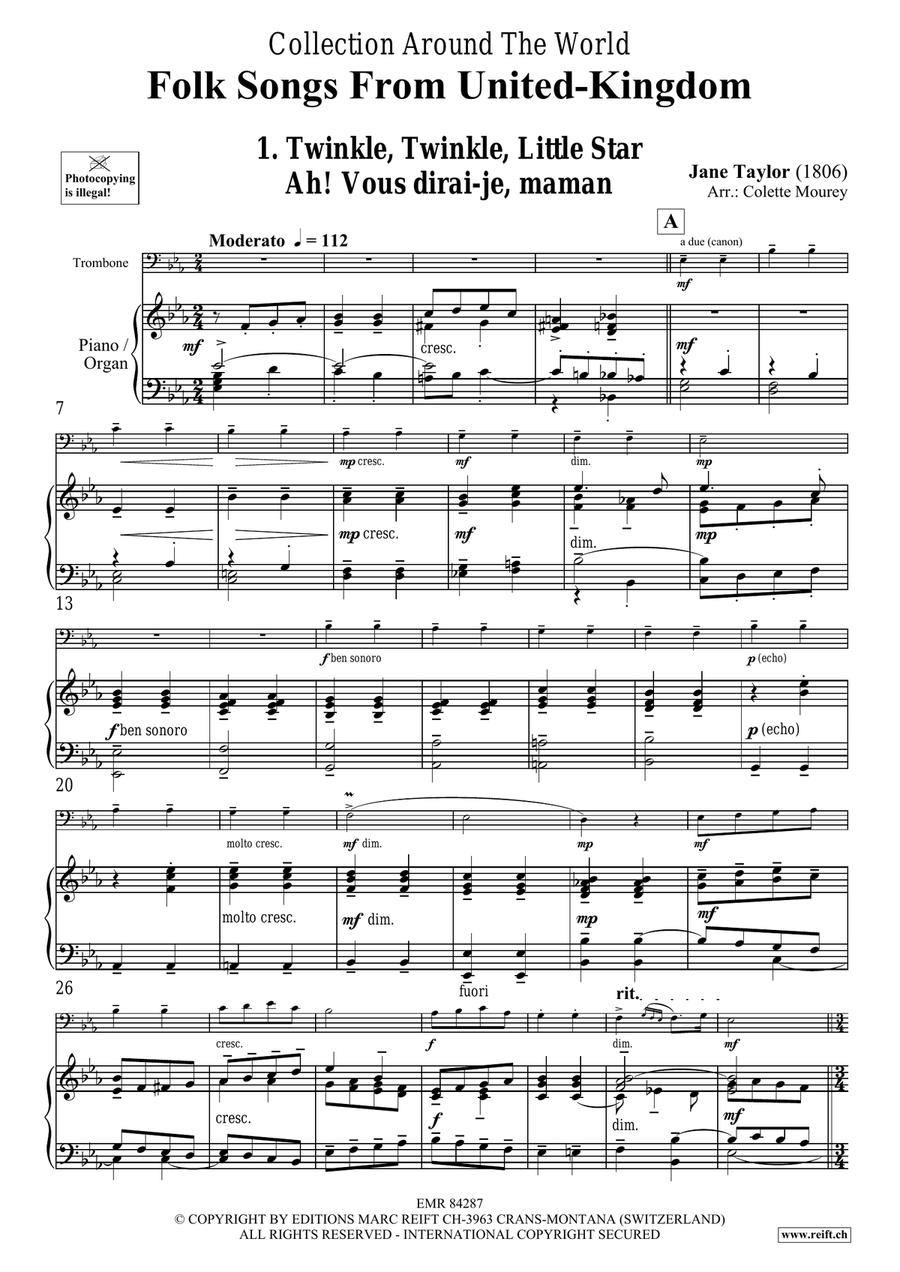 Folk Songs From United-Kingdom Organ scores gallery preview page 4