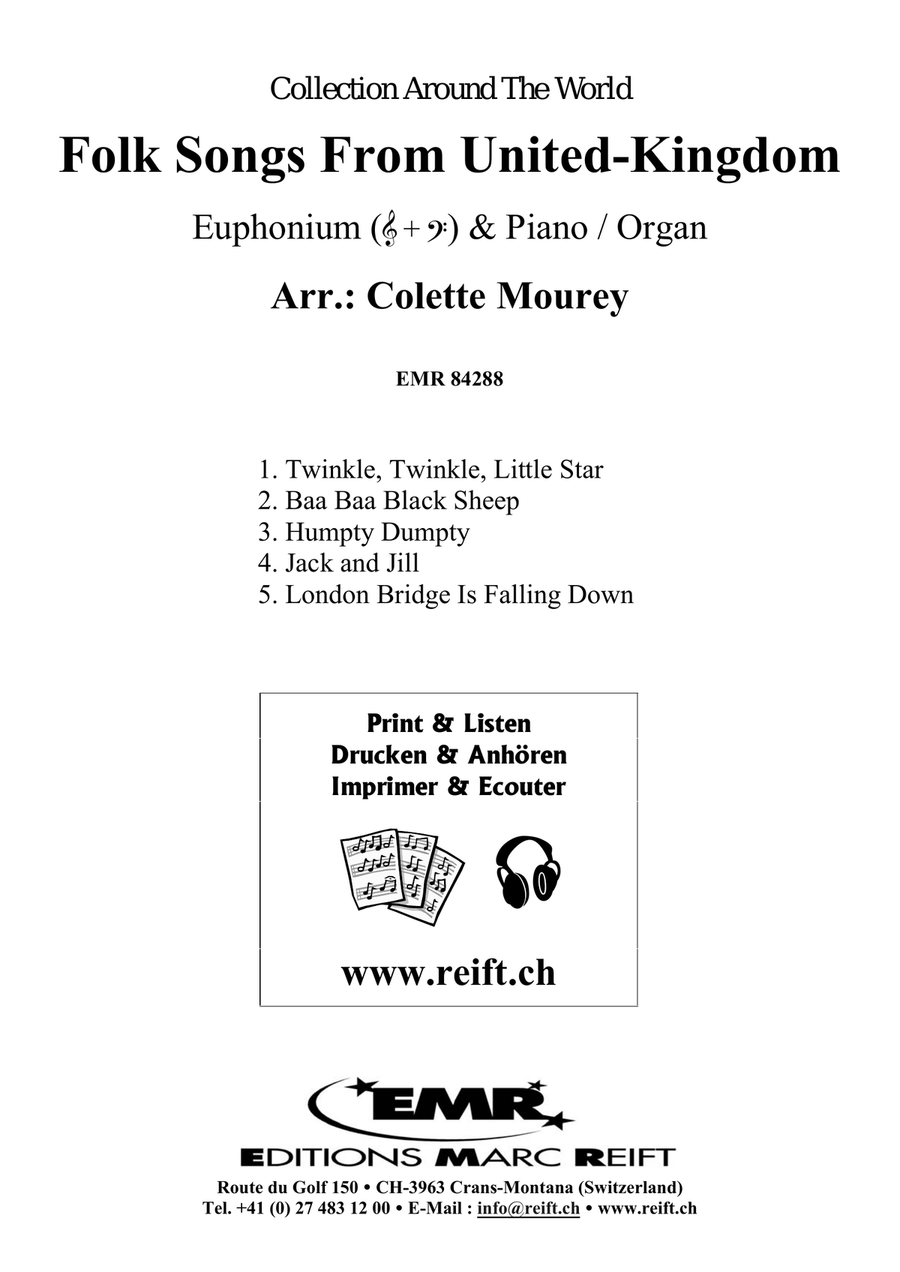 Folk Songs From United-Kingdom Euphonium scores gallery preview page 2