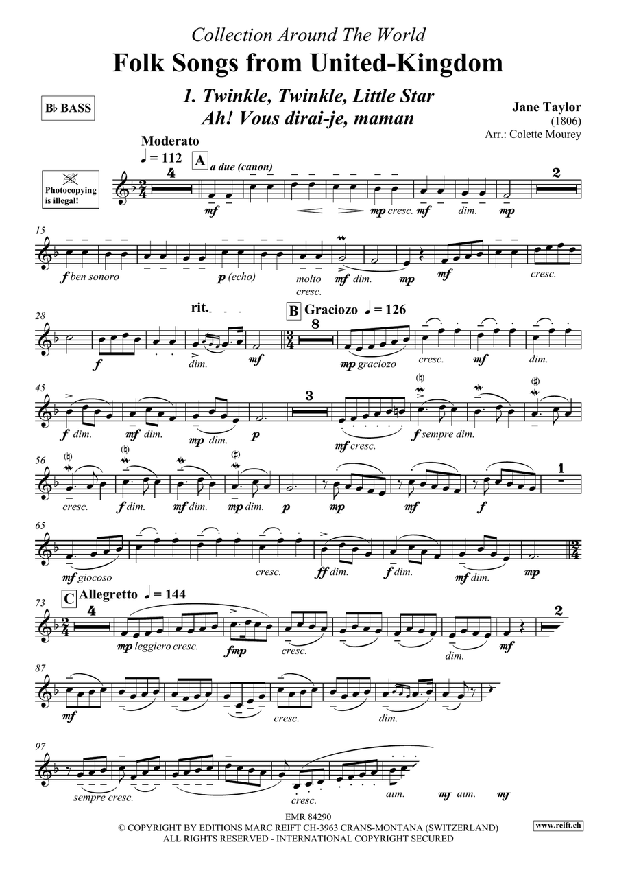 Folk Songs From United-Kingdom Organ scores gallery preview page 3