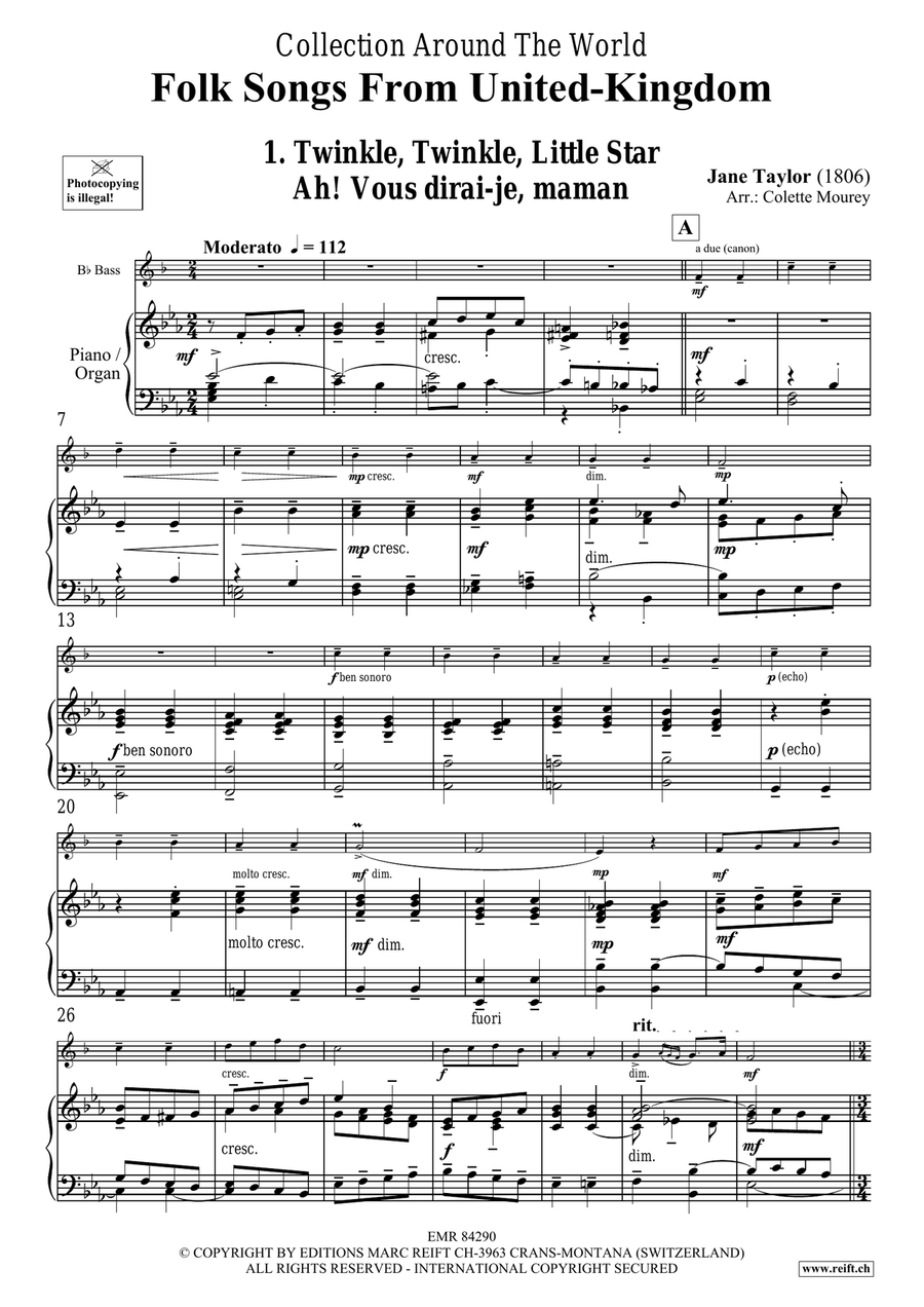 Folk Songs From United-Kingdom Organ scores gallery preview page 4