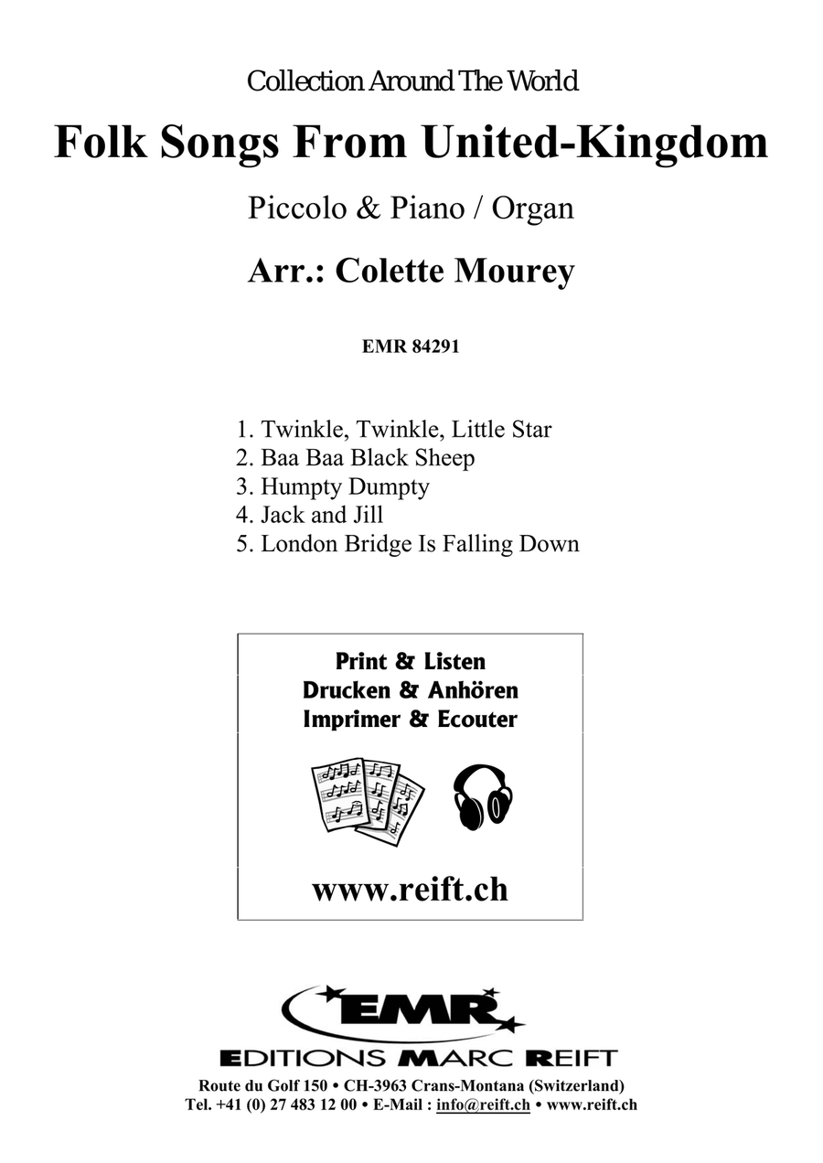 Folk Songs From United-Kingdom Piccolo scores gallery preview page 2