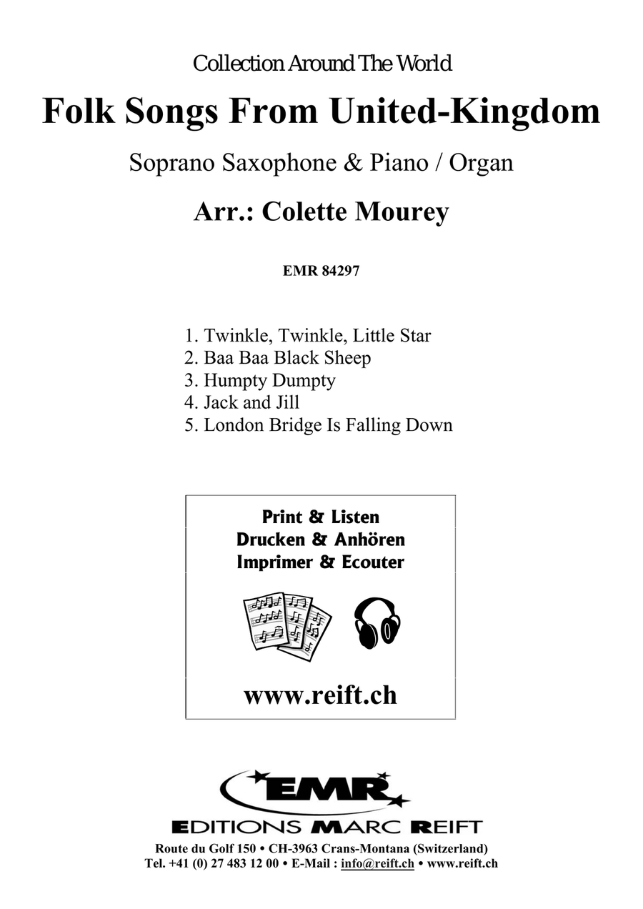 Folk Songs From United-Kingdom Soprano Saxophone scores gallery preview page 2