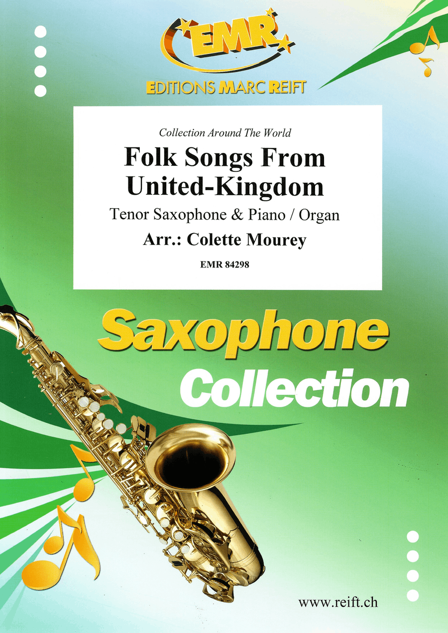 Folk Songs From United-Kingdom Tenor Saxophone scores gallery preview page 1