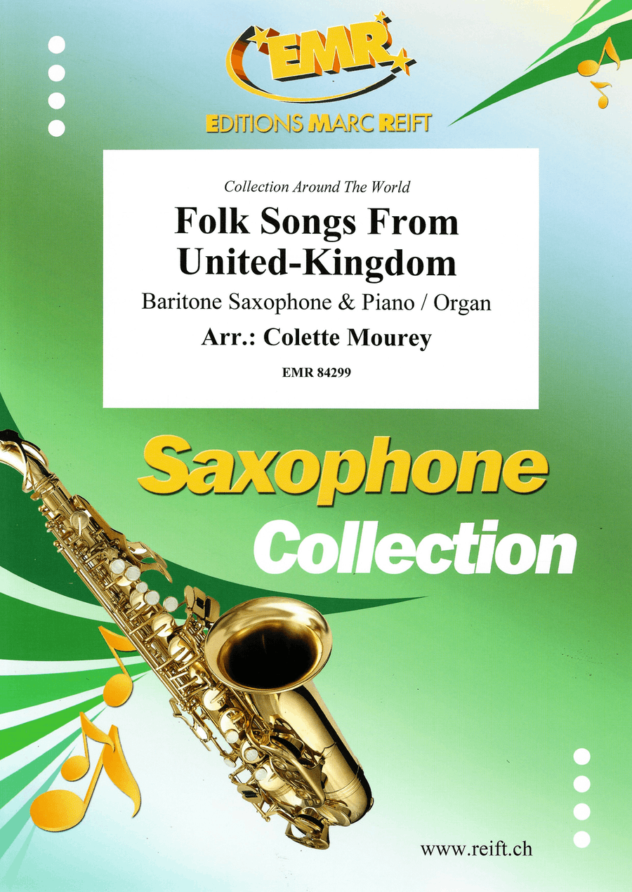 Folk Songs From United-Kingdom Baritone Saxophone scores gallery preview page 1