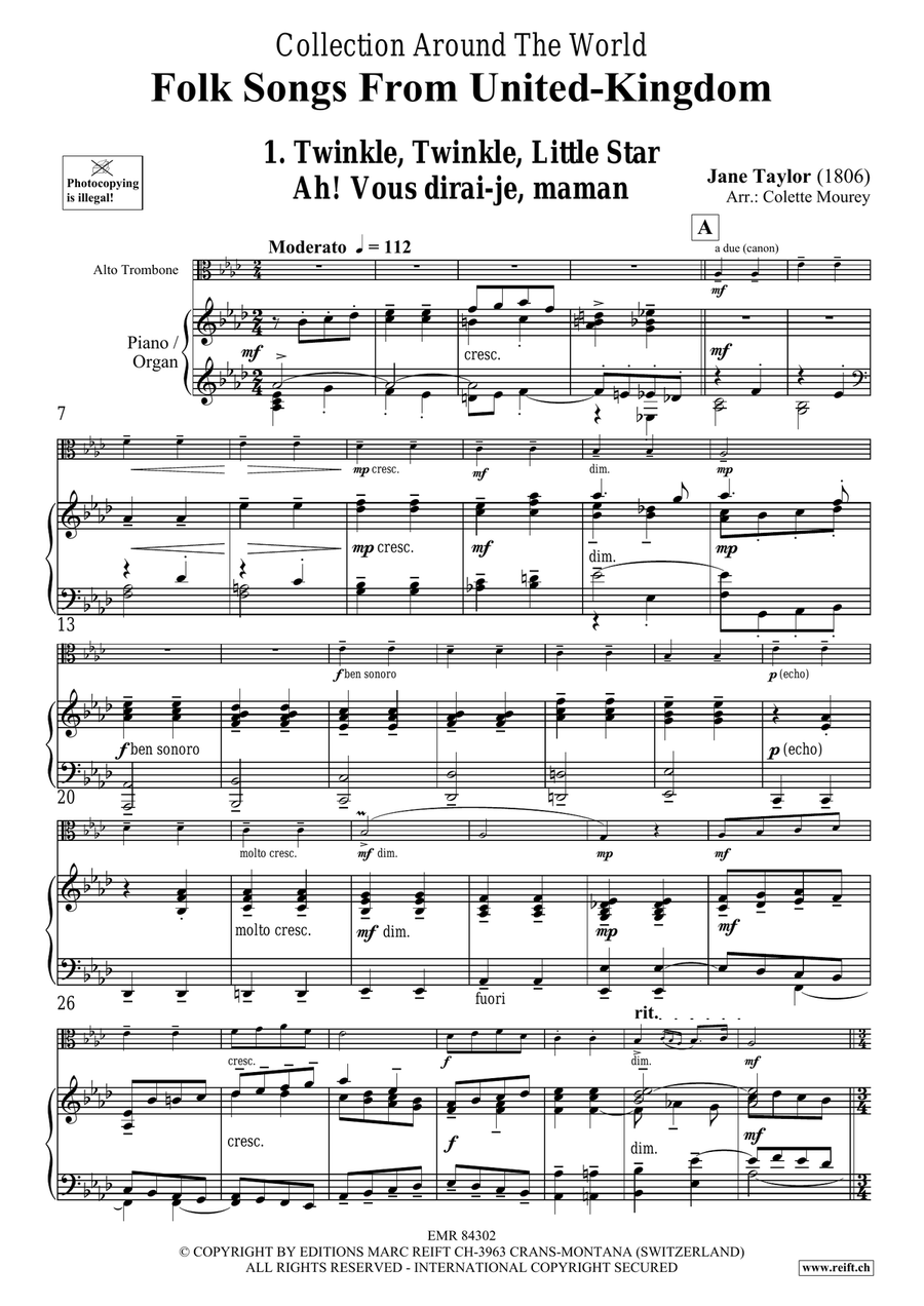 Folk Songs From United-Kingdom Organ scores gallery preview page 4