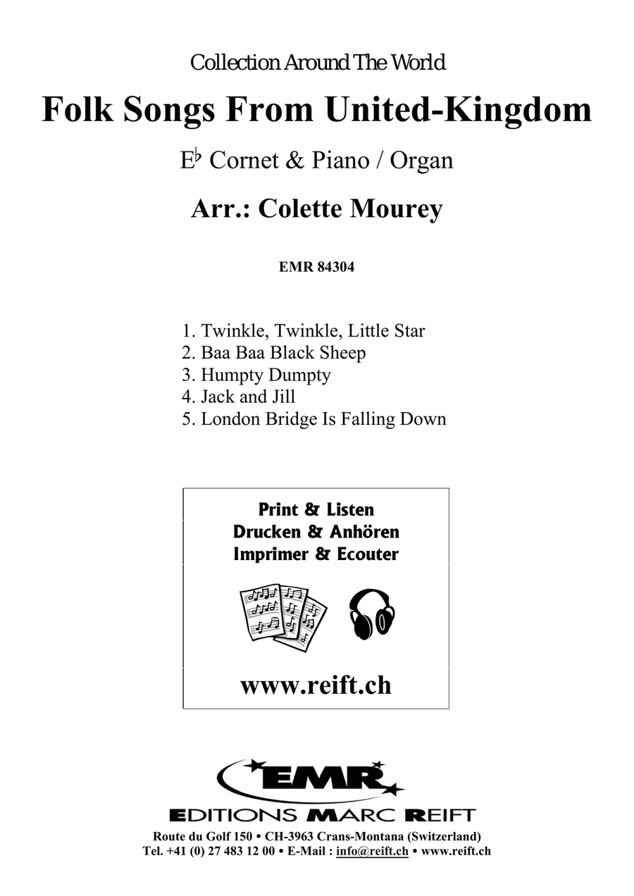 Folk Songs From United-Kingdom Cornet scores gallery preview page 2