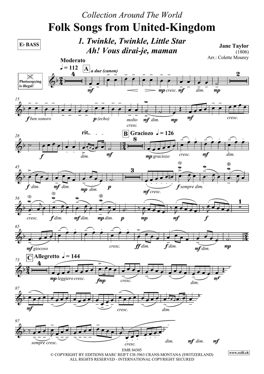 Folk Songs From United-Kingdom Organ scores gallery preview page 3
