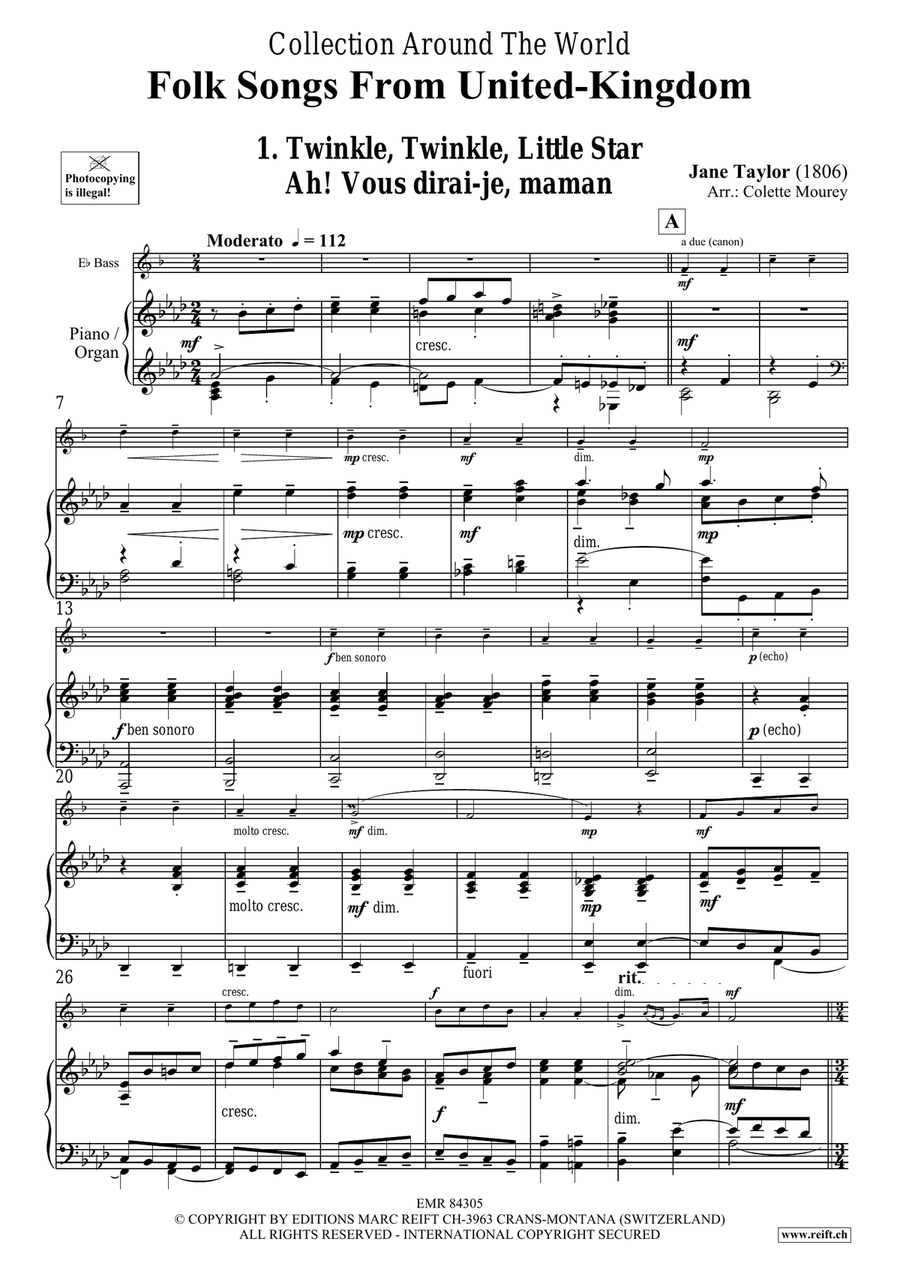 Folk Songs From United-Kingdom Organ scores gallery preview page 4