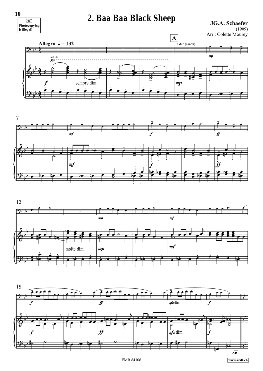 Folk Songs From United-Kingdom Bassoon Solo scores gallery preview page 6