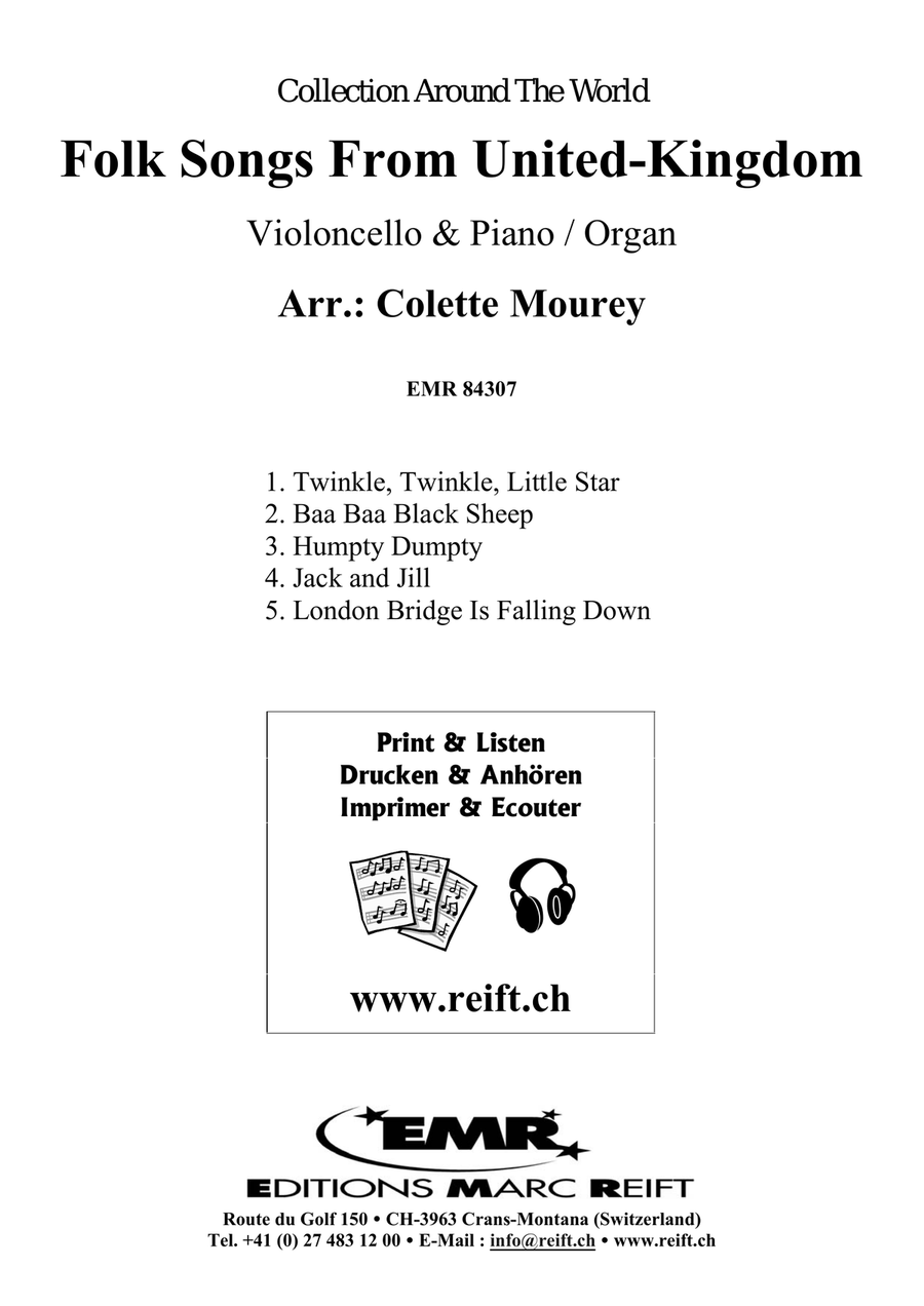 Folk Songs From United-Kingdom Organ scores gallery preview page 2