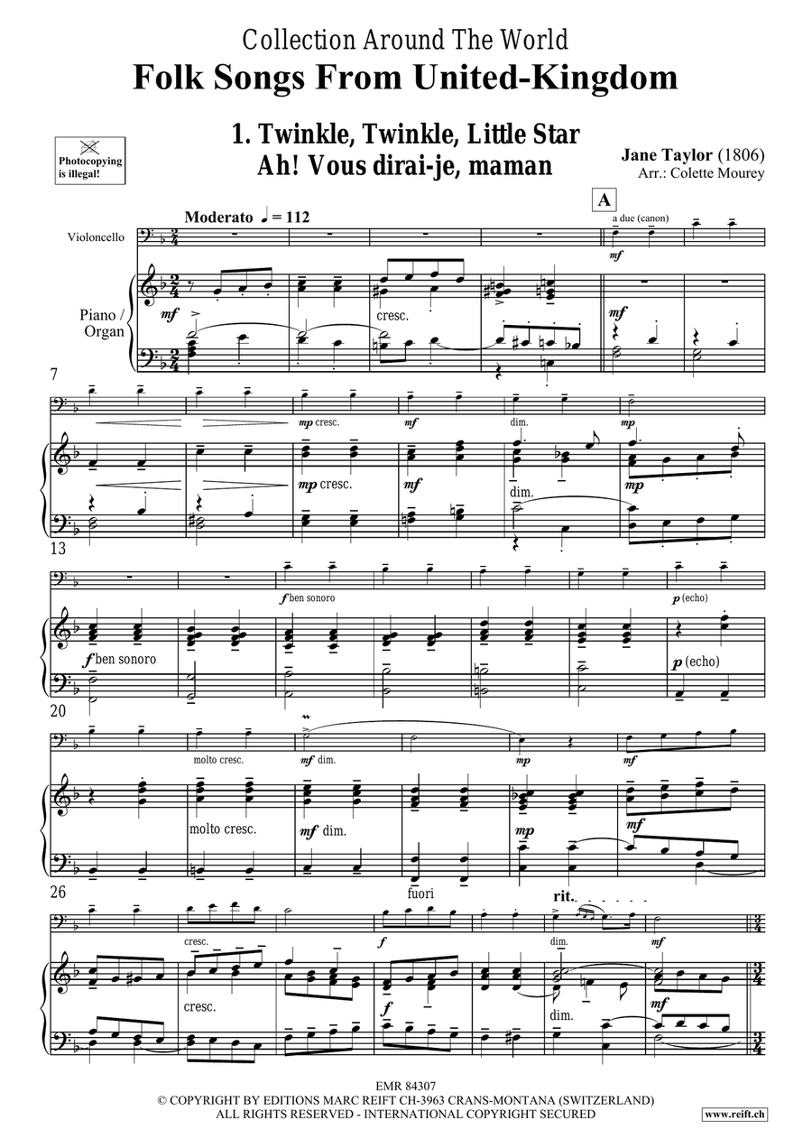 Folk Songs From United-Kingdom Organ scores gallery preview page 4